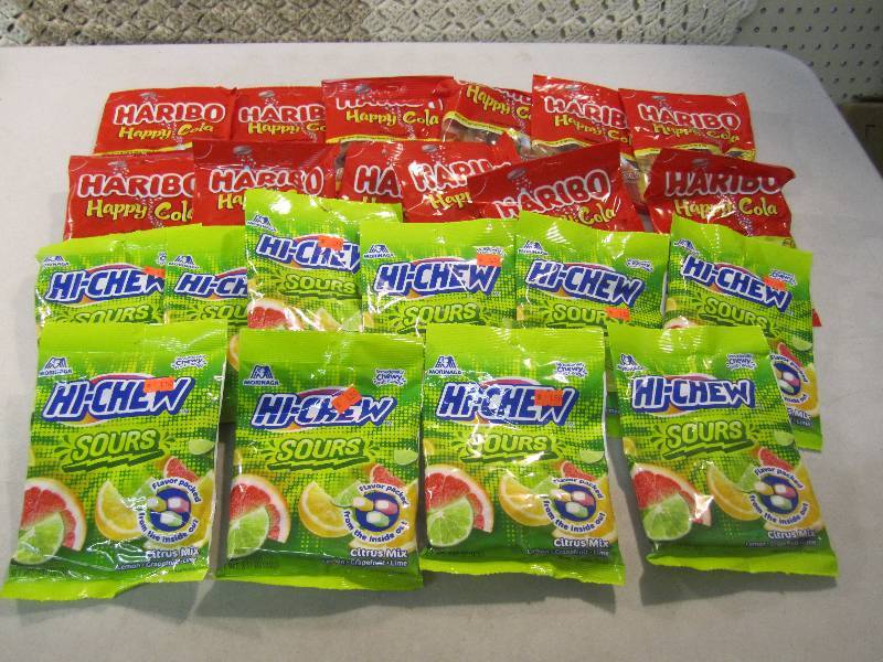 lot 48 image: Mix Lot of 22 Bags Candy 12 Haribo ...