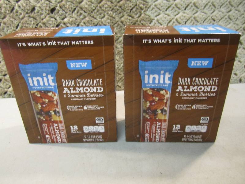 lot 113 image: 2 Boxes Init Dark Chocolate Almond ...