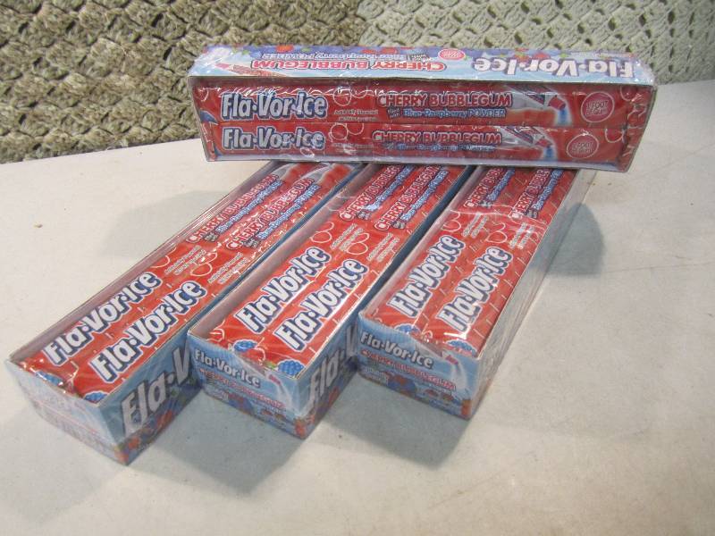 lot 119 image: Lot of 4 Boxes Fla-Vor-Ice Cherry B...