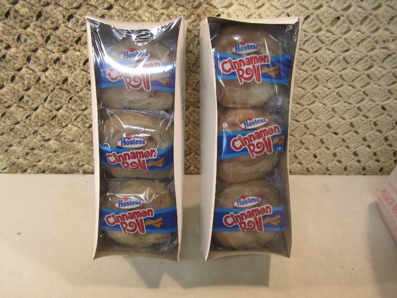 lot 123 image: Lot of 12 Hostess Cinnamon Rolls In...