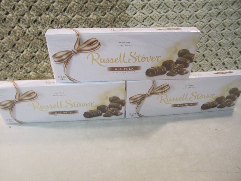 lot 132 image: Lot of 3 Boxes Russell Stover All M...
