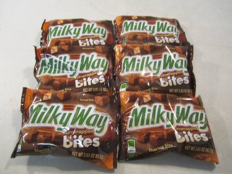 lot 137 image: Lot of 6 Bags Milky Way Bites Best ...