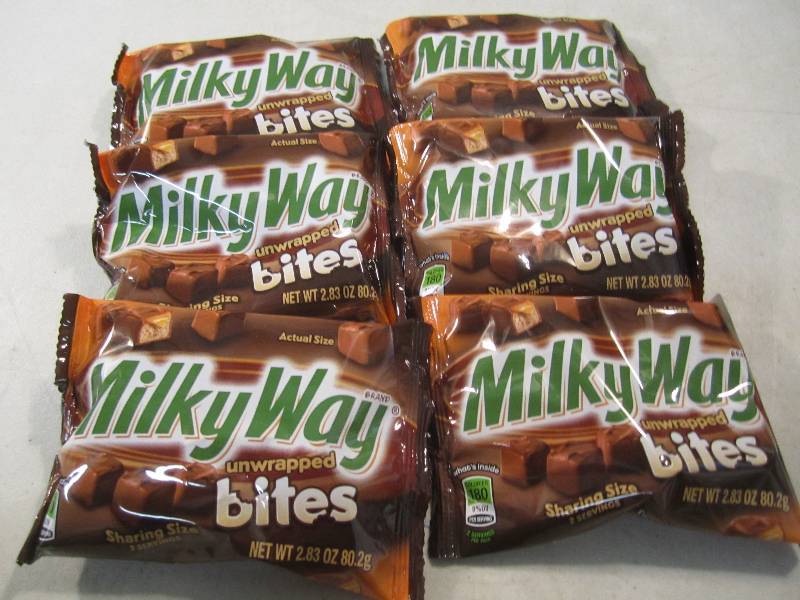 lot 138 image: Lot of 6 Bags Milky Way Bites Best ...