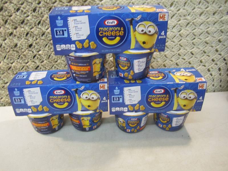 lot 153 image: Lot of 3 - 4 packs Kraft Macaroni &...
