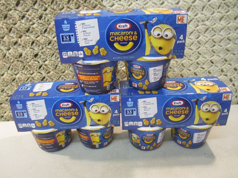 lot 154 image: Lot of 3 - 4 packs Kraft Macaroni &...