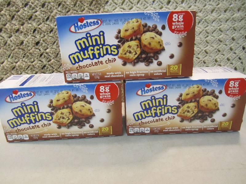 lot 174 image: Lot of 3 Boxes of Hostess Mini Muff...