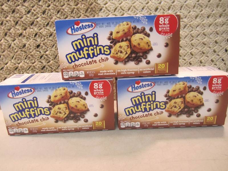 lot 175 image: Lot of 3 Boxes of Hostess Mini Muff...