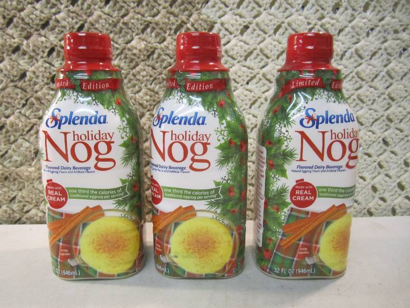 lot 185 image: Lot of 3 Bottles Splenda Holiday No...