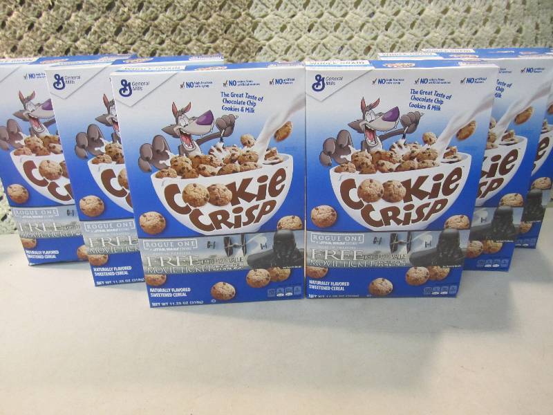 lot 193 image: Lot of 6 Boxes Cookie Crisp Cereal ...