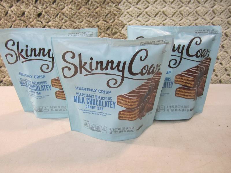 lot 199 image: Lot of 3 Bags Skinny Cow Heavenly C...