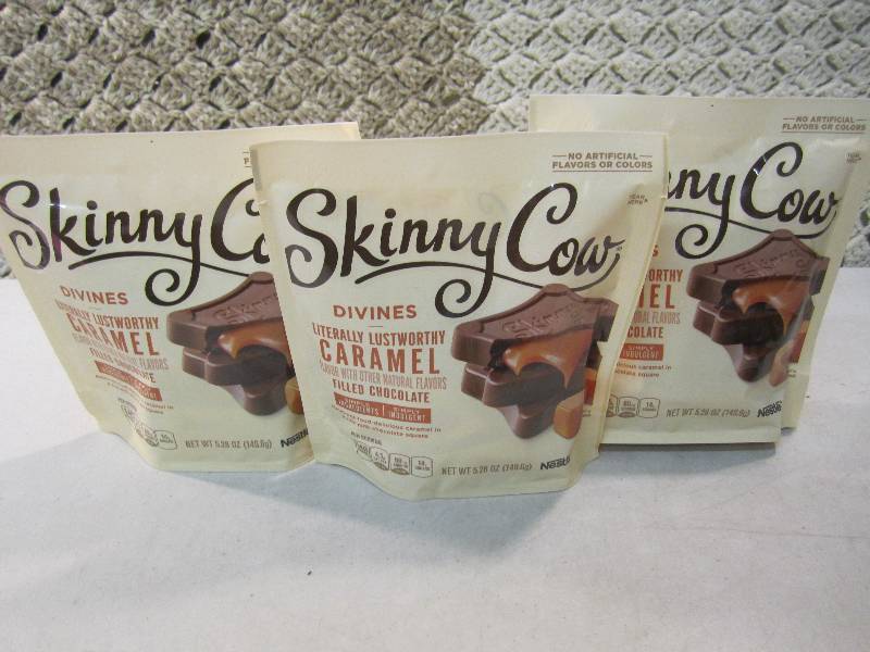 lot 202 image: Lot of 3 Bags Skinny Cow Divines Ca...