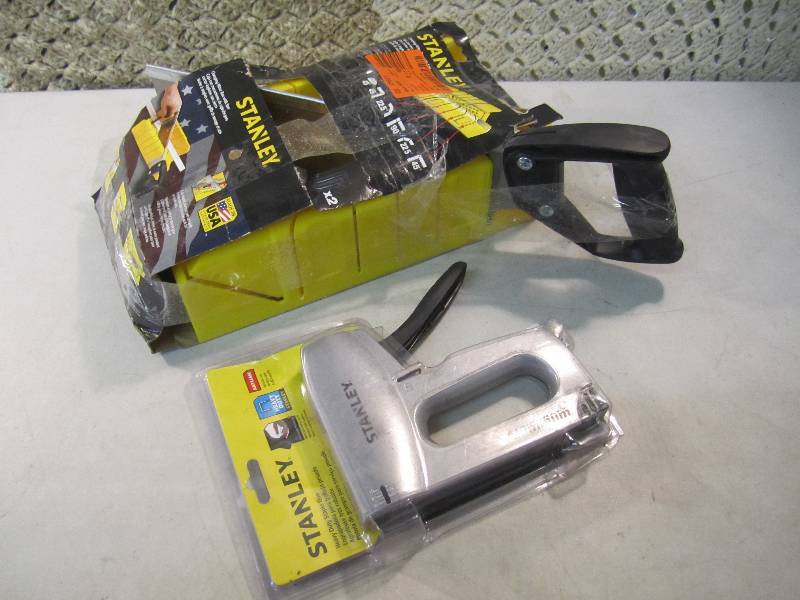 lot 209 image: Stanley Miter Saw and Staple Gun Op...