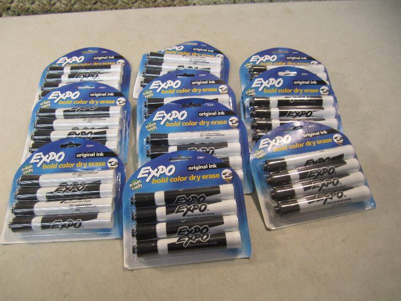 lot 214 image: Lot of 10 Packs of Expo DryErase M...