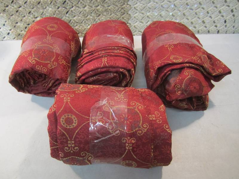 lot 221 image: Lot of 4 Matching Drapery Panels 50...