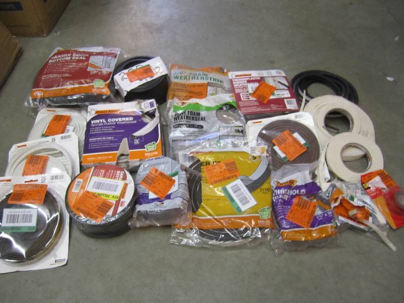 lot 224 image: Large Lot of Misc Weather Stripping...