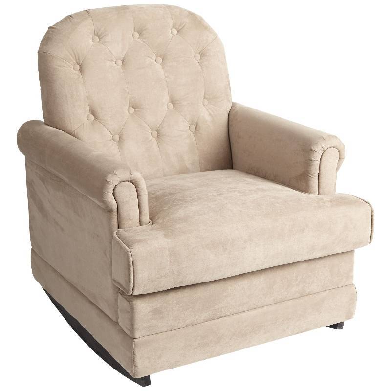 Tan Microfiber Rocker Chair General Merchandise