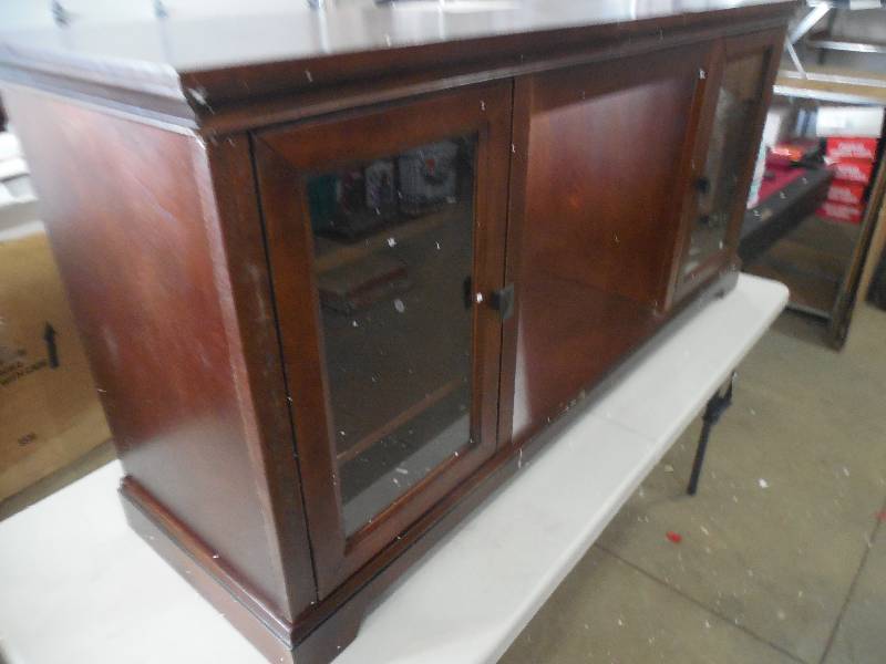 lot 16 image: McLeland Design Mitchell TV Console Fireplace Mantel