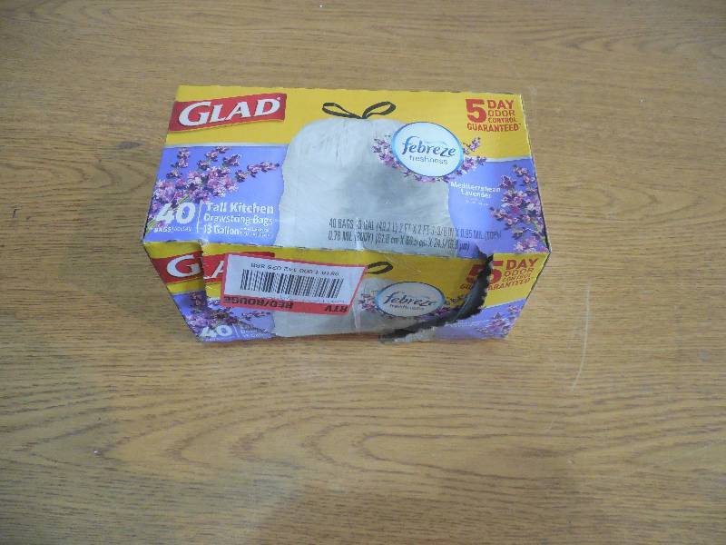 lot 39 image: Glad 13 Gal. Drawstring Lavender Odor Shield Trash Bags (40-Count)