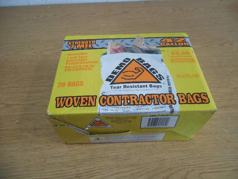 lot 42 image: Demobags 42-Gallon Contractor Trash Bags (20-Count)