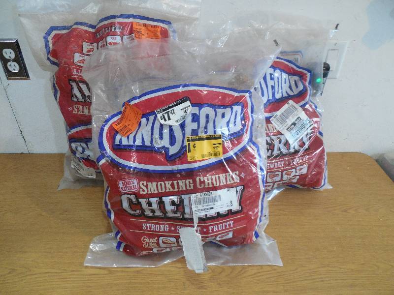 lot 54 image: (3) Kingsford 350cu. in. BBQ Cherry Wood Chunks