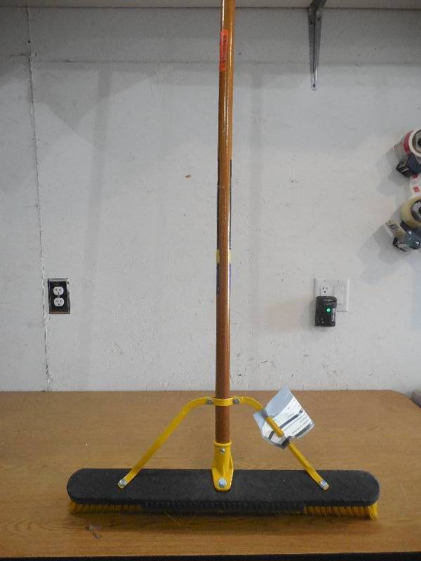lot 68 image: Quickie Job Site 24 in. Multi-Surface IndoorOutdoor Push Broom