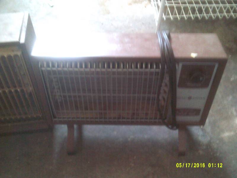 2 VINTAGE FLOOR HEATERS