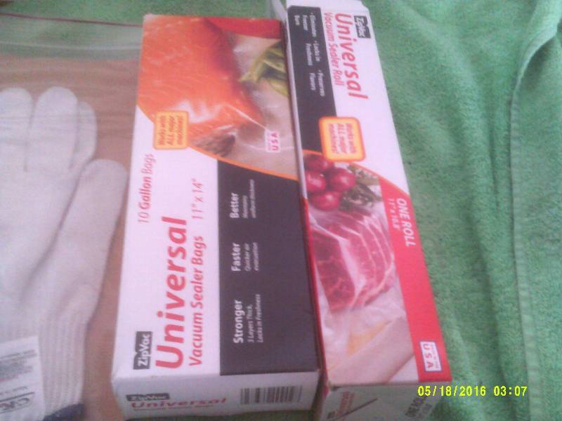 MEAT GLOVE , VACUUMM BAGS , SCRAPER
