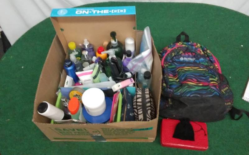 lot 23 image: Large Lot Of Hair Care, Implements, Male-Up, Cases, Back Pack, More