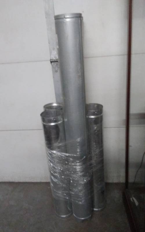 lot 109 image: New Gas Vent Pipe, 3-36 Inch, 2-60 Inches