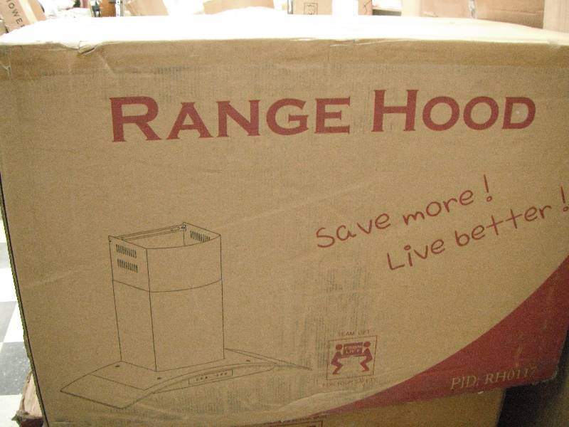 Stainless and Glass Edge Range Hood