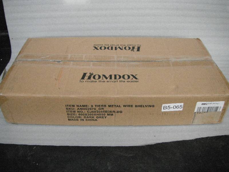 Homdox 3-Tier Metal Wire Shelving