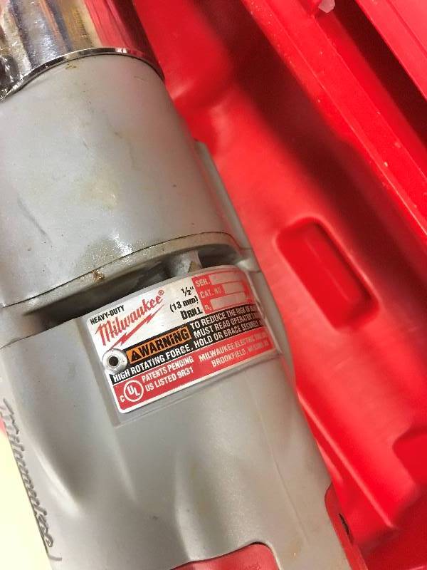 lot 1 image: Milwaukee 12  Right Angle Drill used in good working condition