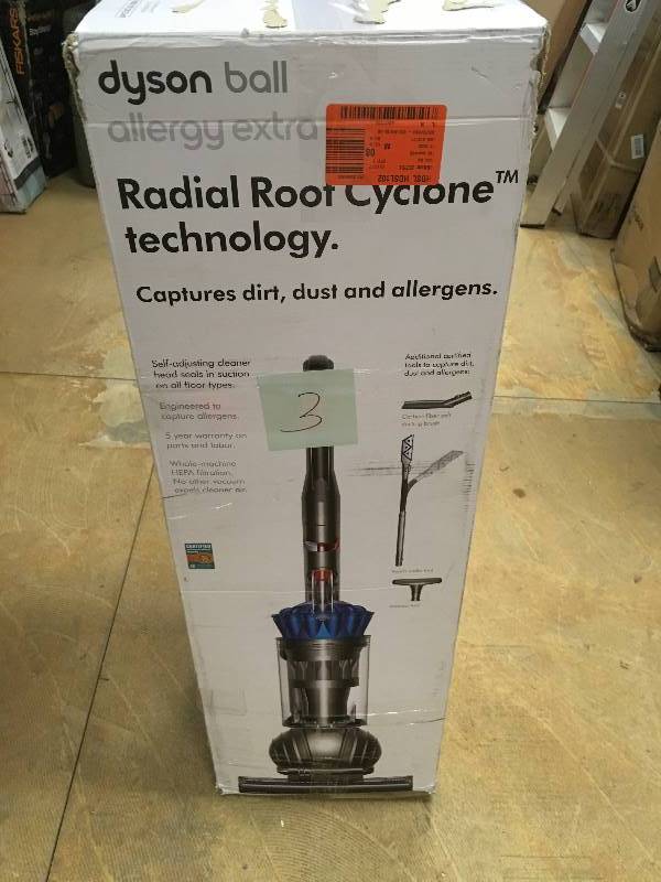 lot 3 image: Dyson Ball Allergy Upright Vacuum Cleaner with Extra Cleaning Tools in like new condition
