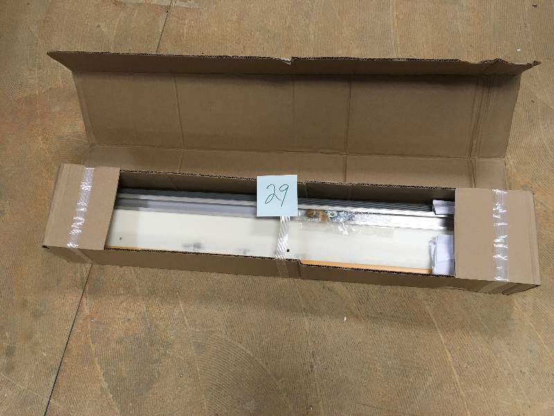 lot 29 image: M-D Building Products Deluxe High 3-34 in x 31-12 in. Aluminum Threshold  not used