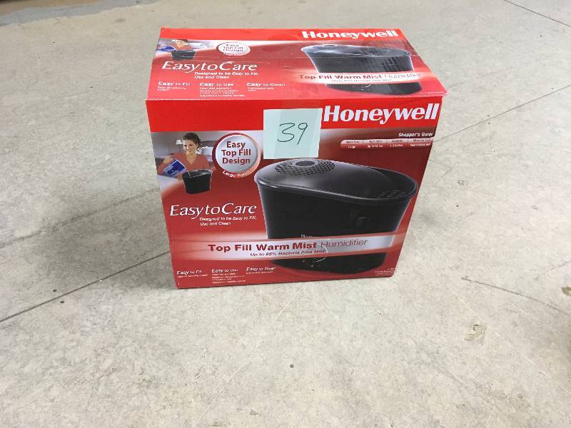 lot 39 image: Honeywell Top Fill Warm Water Mist Humidifier new