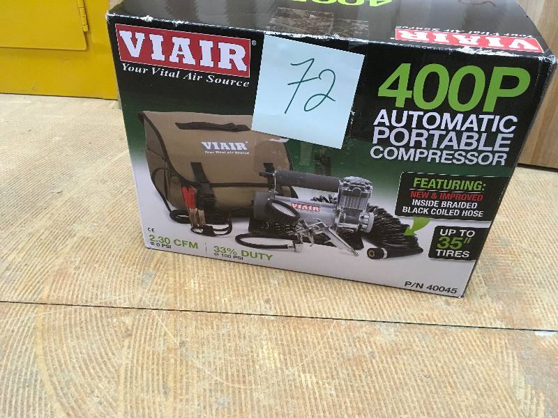 lot 72 image: Viair  400P Automatic Portable Air Compressor not used