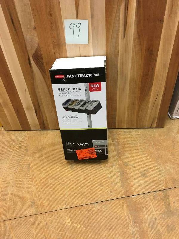 lot 99 image: Rubbermaid Fasttrack Bench Blox new