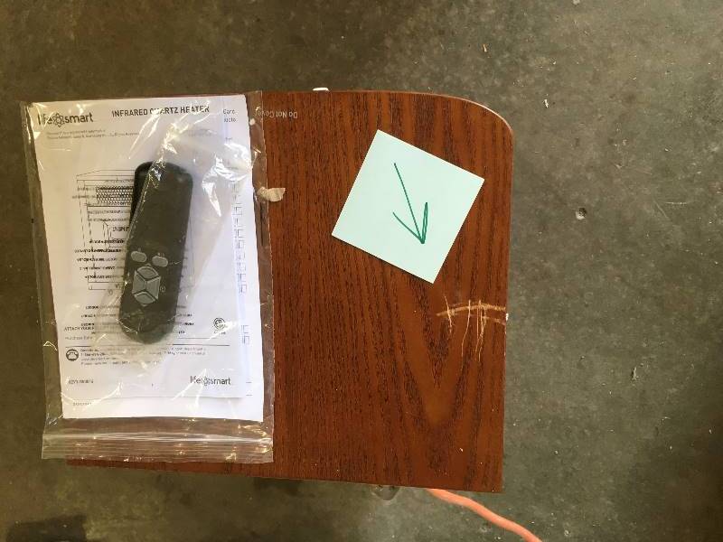 lot 124 image: Lifesmart 6 Element 1500 Watt Portable Infrared Quartz Electric Heater not used