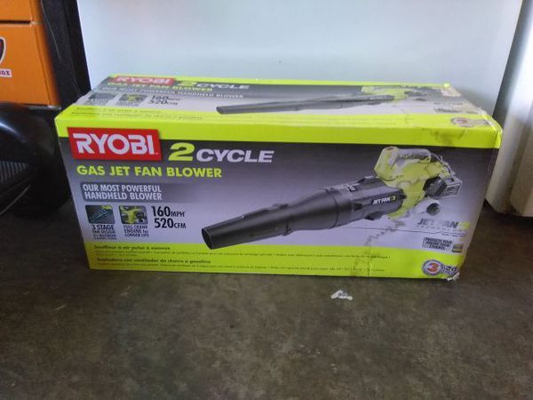 lot 27 image: Ryobi 2 Cycle Gas Jet Fan Blower in good working condition