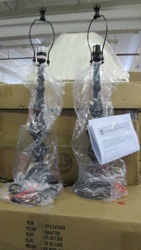 lot 20 image: Set of 2 Touch Table Lamps open box...