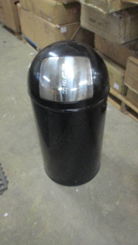 lot 70 image: Push Bin Bullet Can with metal line...
