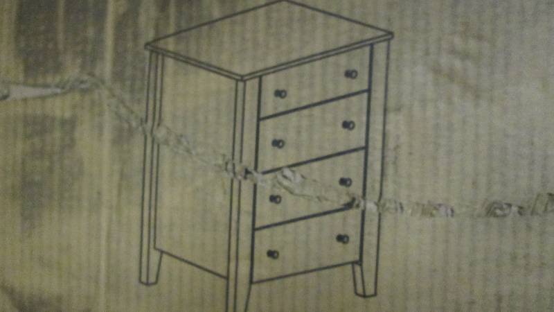 lot 81 image: Emil 4 Drawer Chest in Expresso (sh...