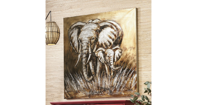 lot 1 image: Safari Mother and Calf Canvas open ...