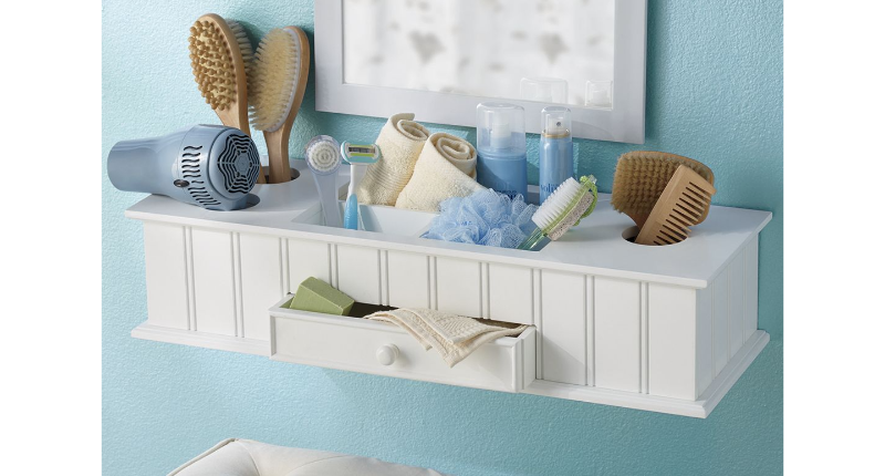 lot 10 image: Bath Wall Organizer open box retail...