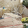 lot 14 image: Butterfly Bench open box Retail $12...