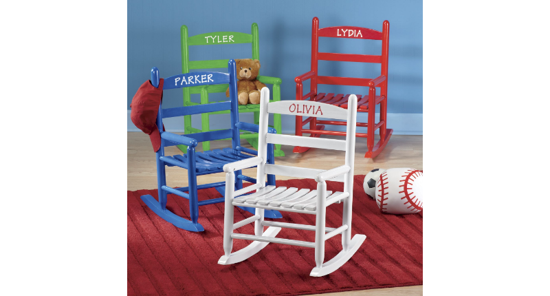 lot 22 image: Childs Rocking Chair open box Reta...