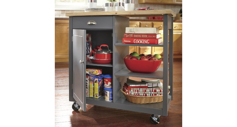 lot 87 image: Kitchen Cart open box Retail $249.9...