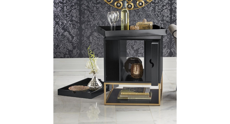 lot 133 image: Tray Cool End Table open box Retail...