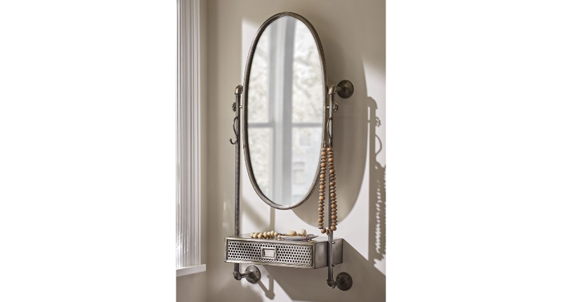 lot 141 image: Wall-Mounted Mirror open box Retail...