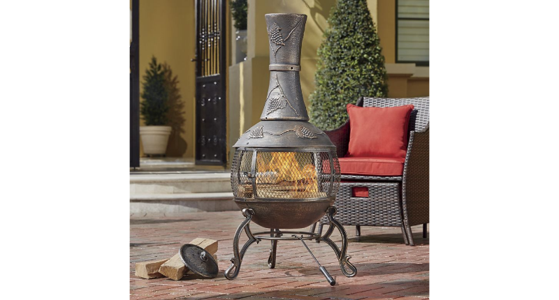 lot 143 image: Grapevine Chiminea open box Retail ...
